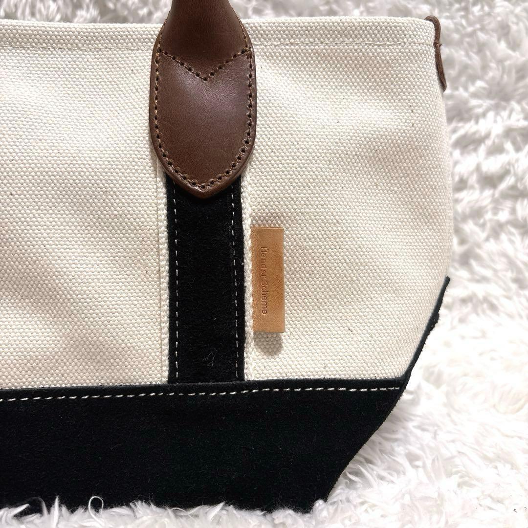 バッグ Hender Scheme campus suede handle tote S