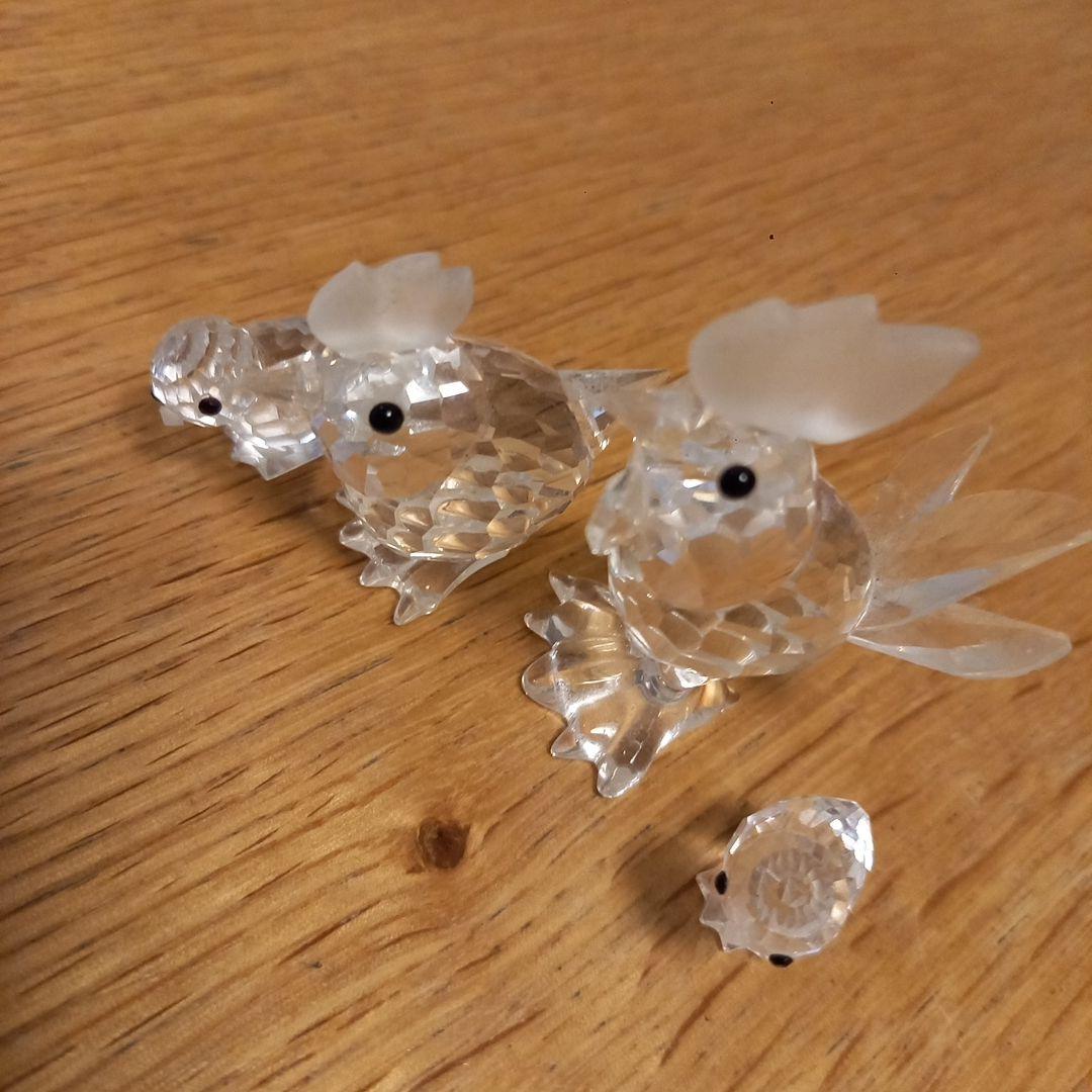 スワロフスキー鳥の置物 4体セット