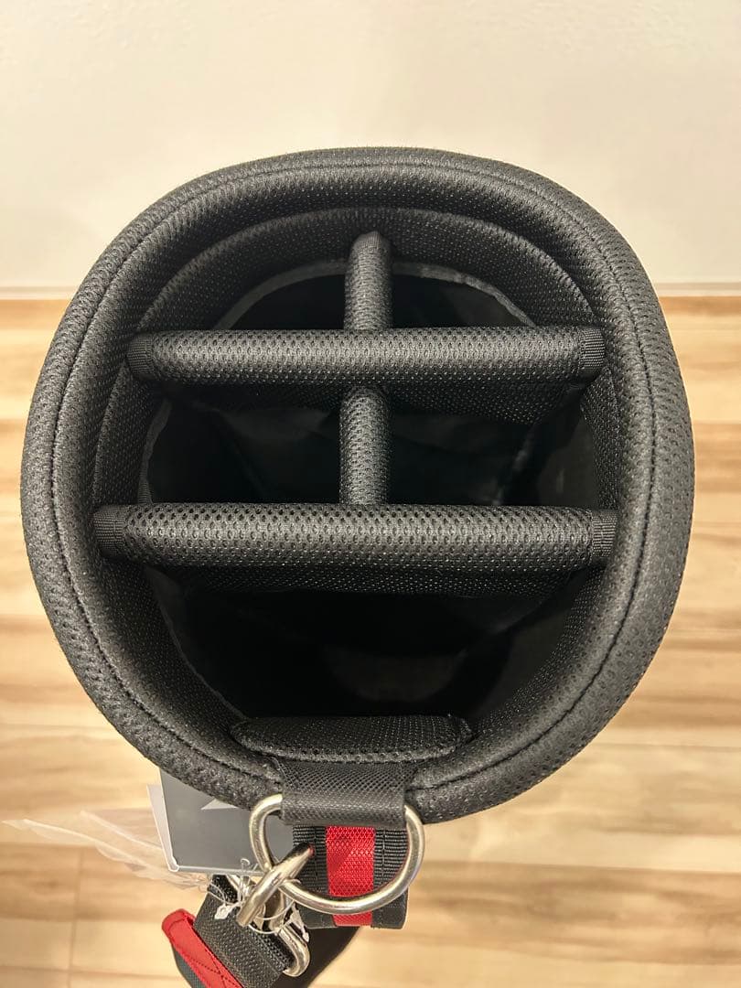 （新品未使用）TOURSTAGE ツアーステージ キャディバッグ 黒赤