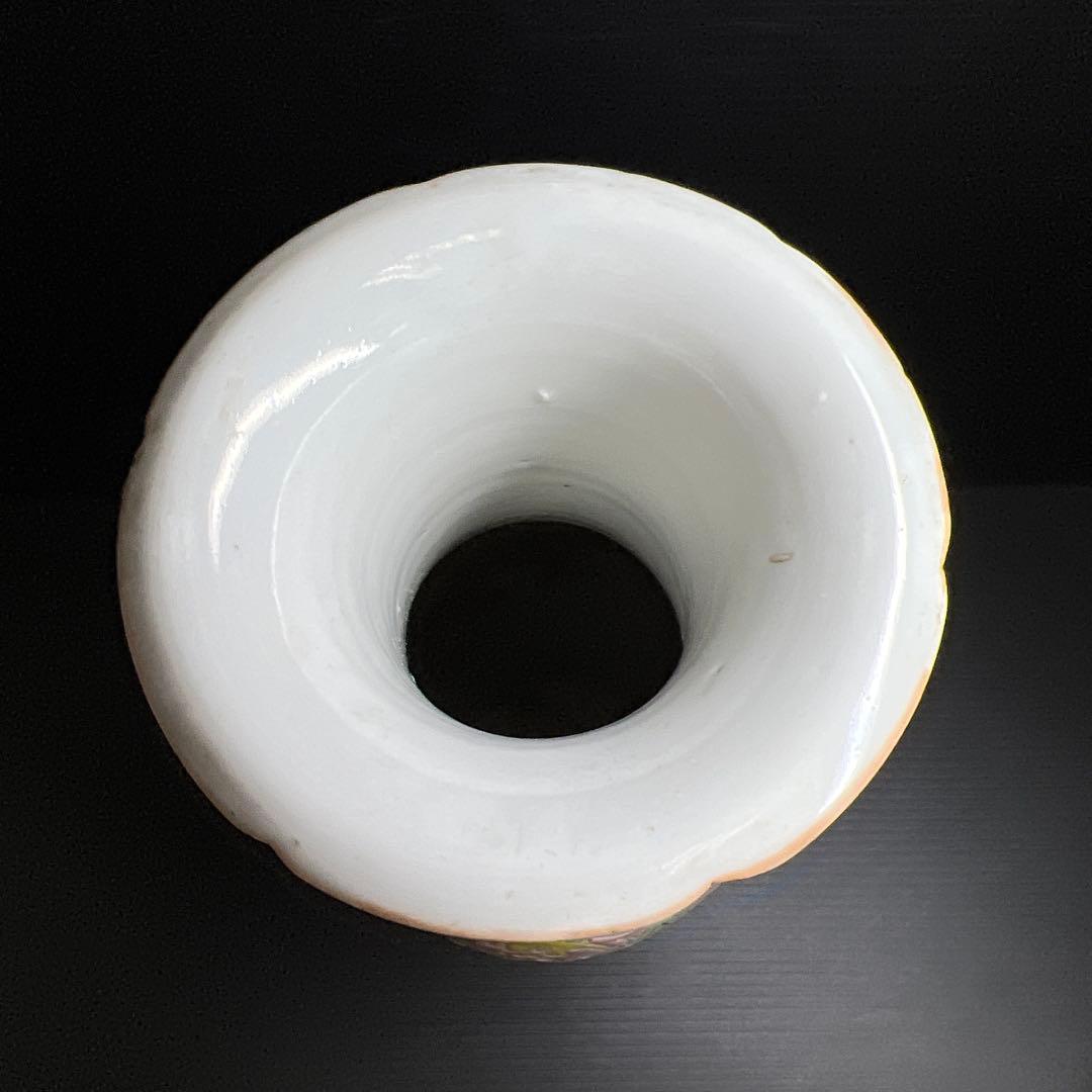 専用　中国清時代　粉彩花瓶　高さ約25㎝　東Y7-1208☆2Fトヒチル