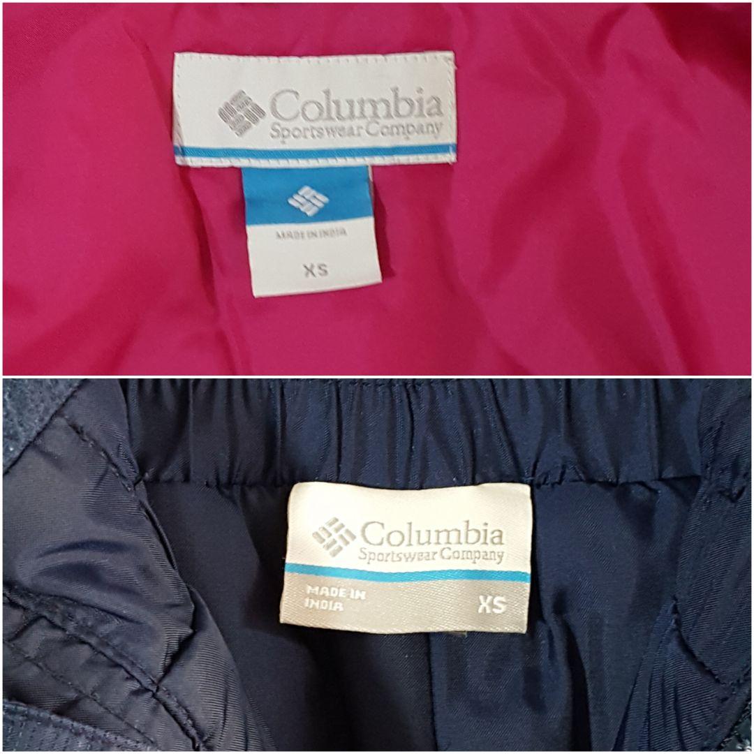 極美品 コロンビア キッズ120 スノーウェア 上下セット スキースノボー雪遊び