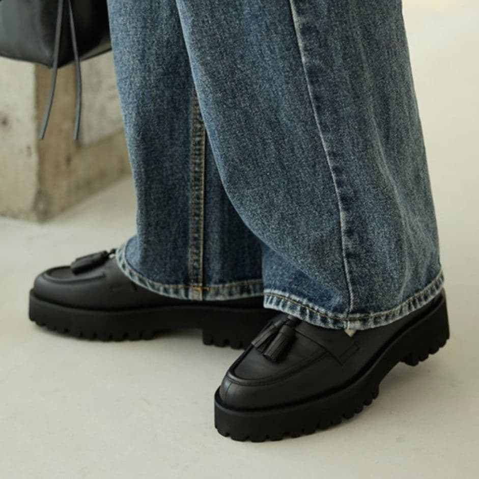 未使用 リーガル トラックソール レザー タッセル ローファー 銀座かねまつ