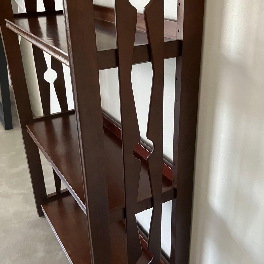 レトロ　アンティーク　古道具　古家具　木製　本棚　収納棚　キャビネット　昭和