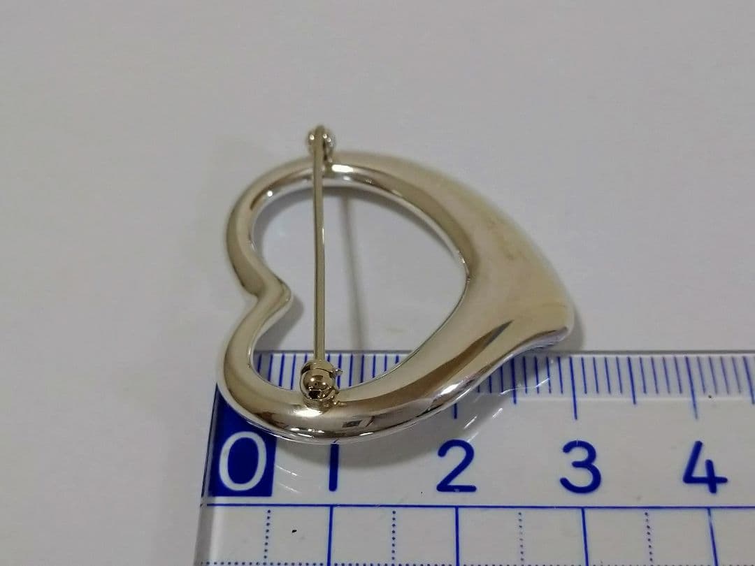 ティファニー　 TIFFANY　オープンハート　ブローチ　Ｌサイズ