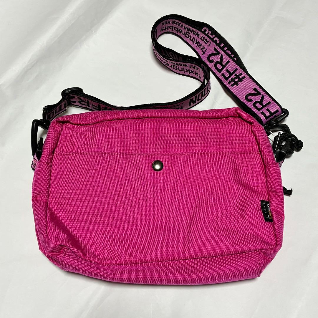 FR2 ピンク　ショルダー　バッグ　梅　うさぎ　肩掛け　鞄