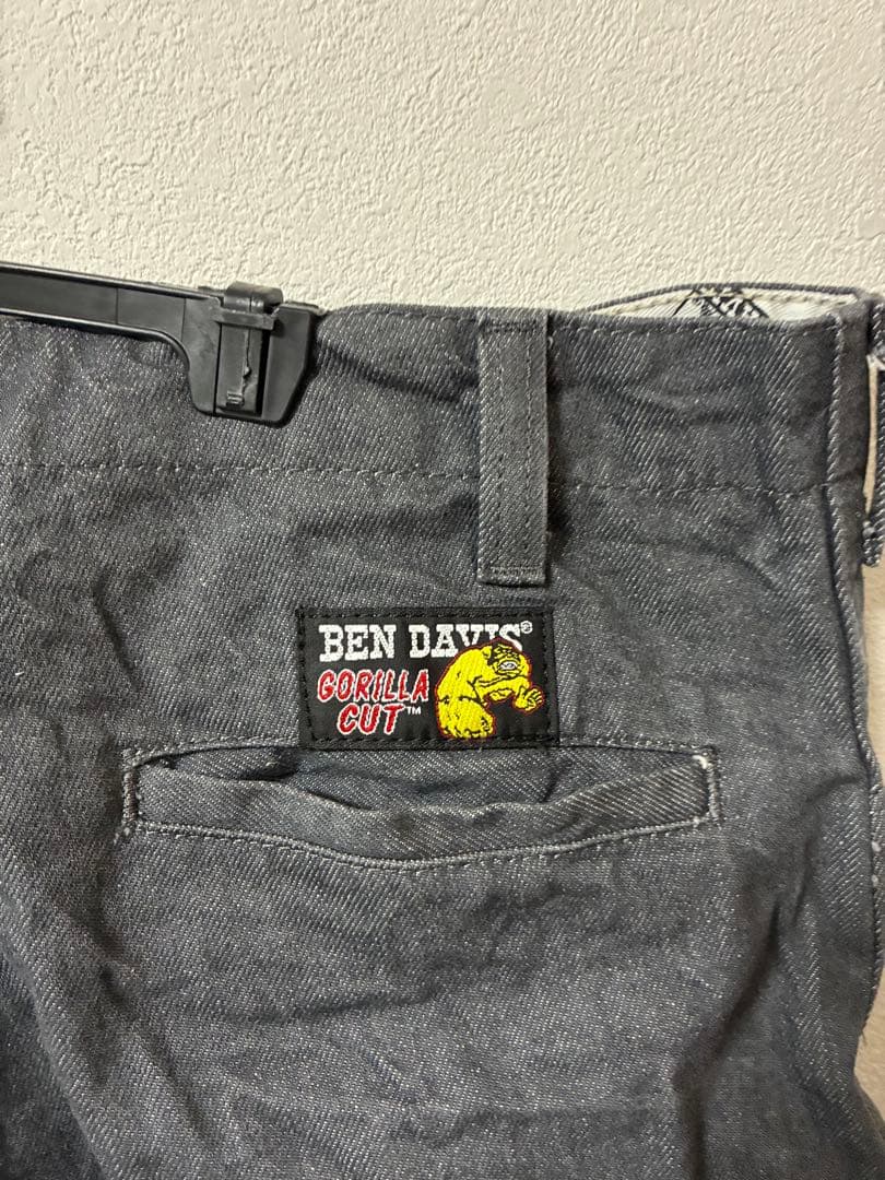 ベンデイビス ゴリラカット コットン100% デニム地 グレー 34/30