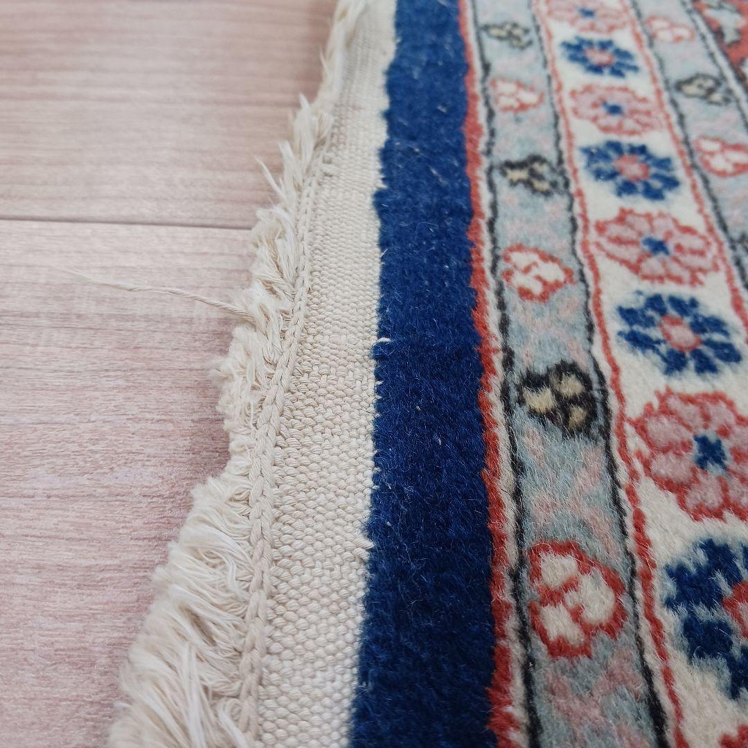 Y2742 トルコ絨毯 ヘレケ ウール×コットン 手織り 154×91㎝