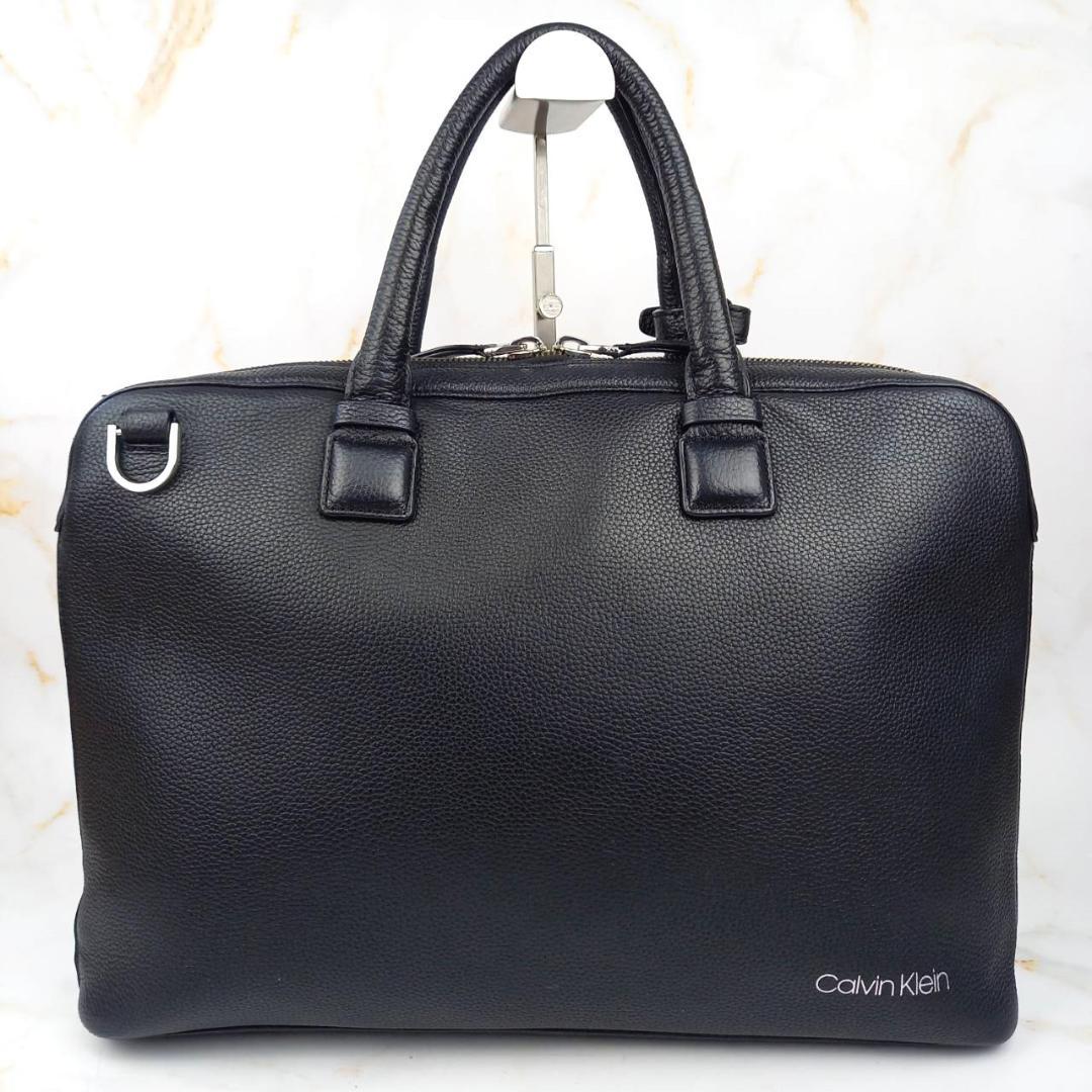 カルバンクライン 2way ビジネスバッグ ブリーフケース　オールレザー A4