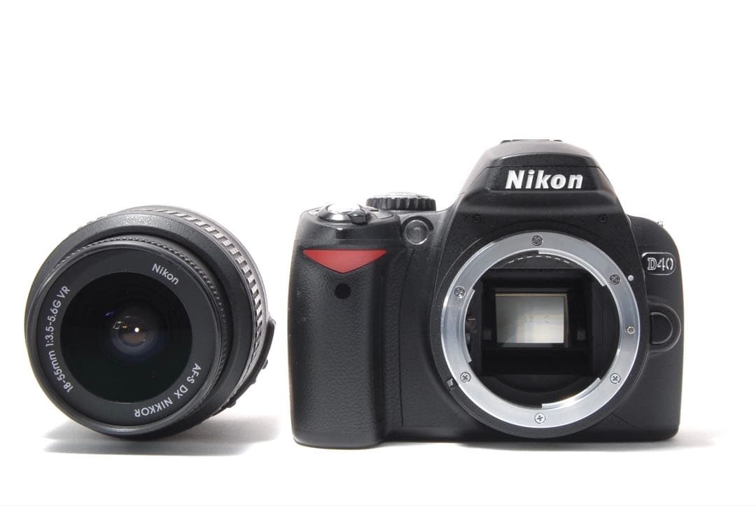 届いてすぐに使える Nikon D40 ダブルレンズ 初心者にもおすすめ