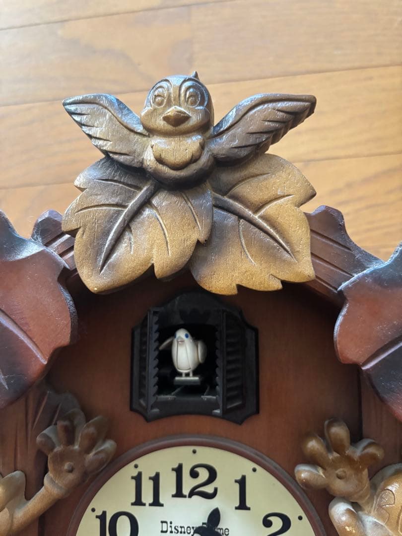 希少価値ディズニーミッキー ミニー 掛け時計鳩時計木製