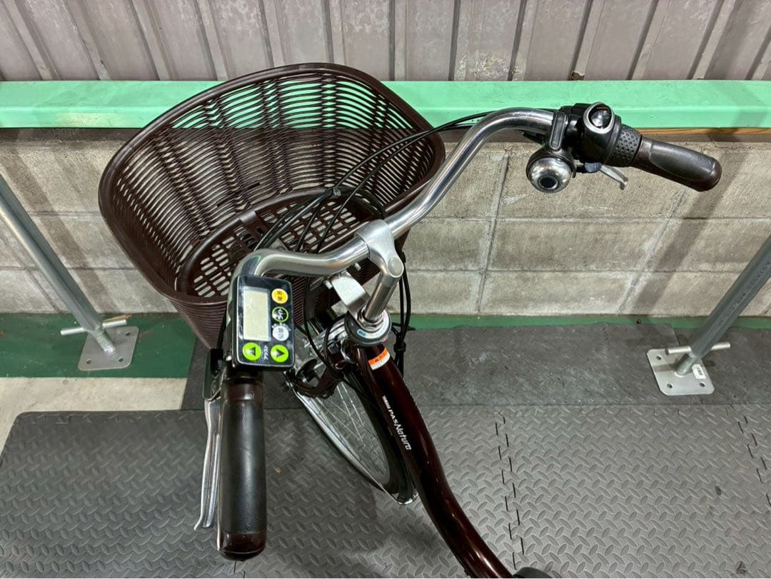№8608電動自転車 ヤマハ パスナチュラ 26インチ✨良品バッテリー✨