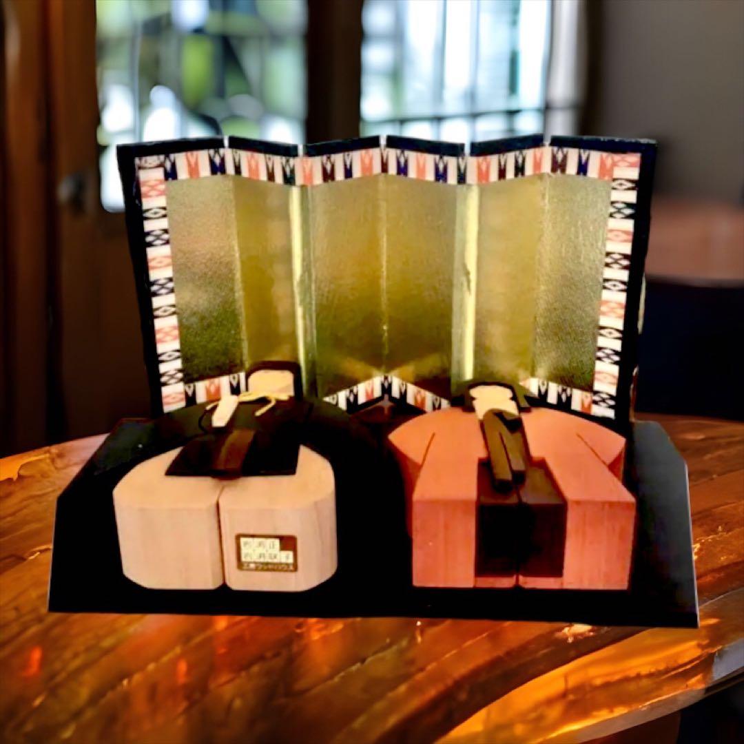 廃盤品 立ち雛 ひな人形 ウッドハウス 岩渕正・咲子  郷土玩具 木目込人形