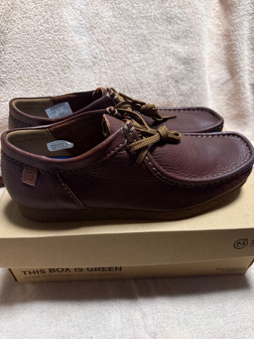 最終値下げクラークス clarksブラウンレザー モカシンシューズ新品未使用