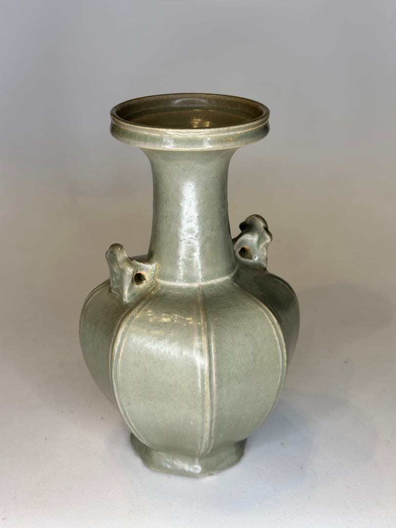 宋代 貫耳瓶 花瓶 陶磁器 古美術 時代物