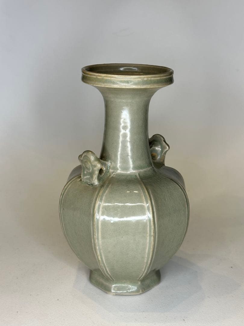 宋代 貫耳瓶 花瓶 陶磁器 古美術 時代物