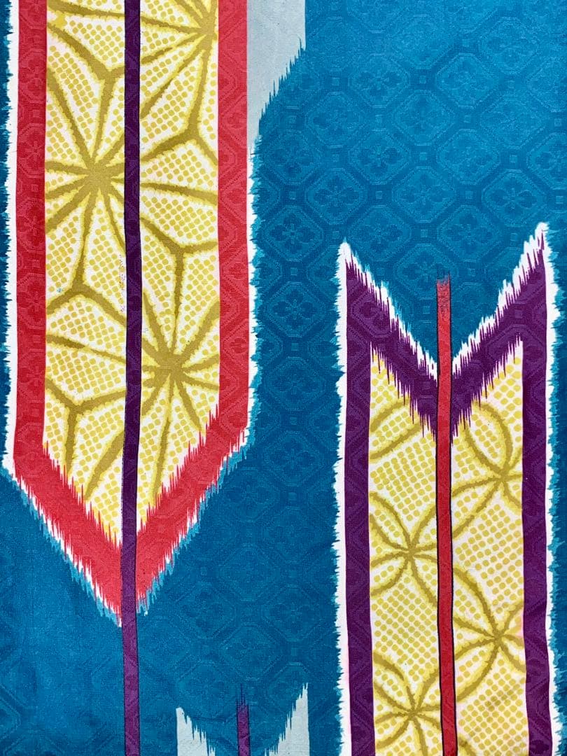 アンティーク着物 袷 矢羽根 麻の葉 七宝 袴