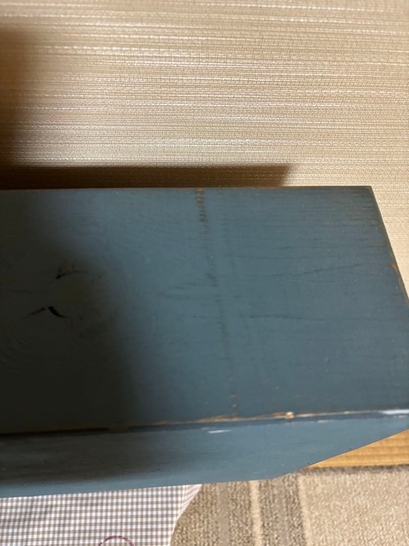 アンファン　カントリーブルー　ハートのシェルフ