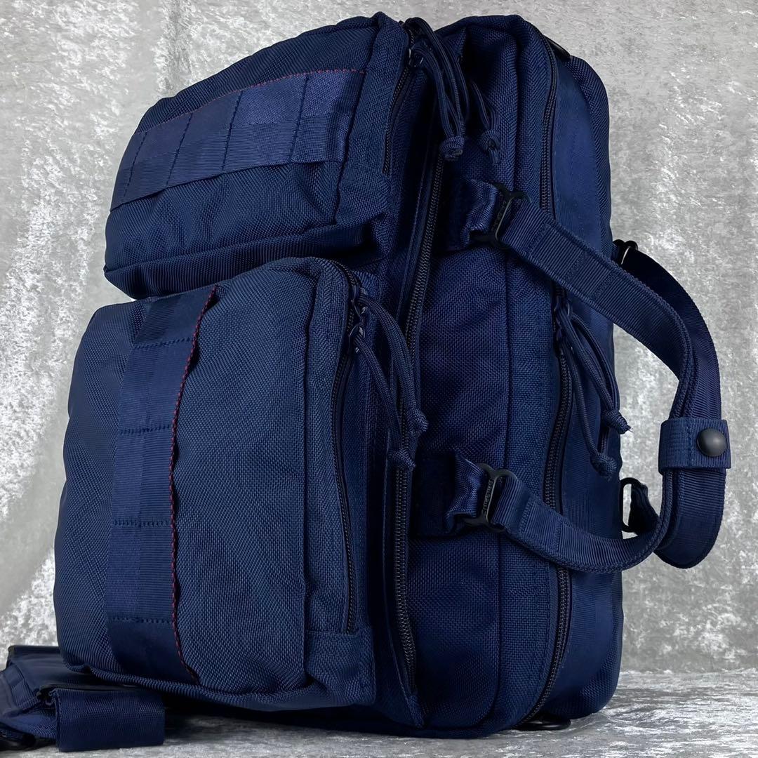 美品 ブリーフィング ビームス 別注 ネオトリニティライナー ネイビー ビジネス