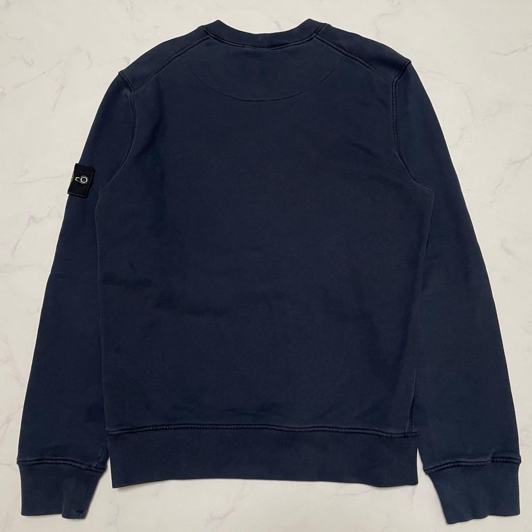STONE  コットン　クルーネック　トレーナー　ネイビー　Sサイズ