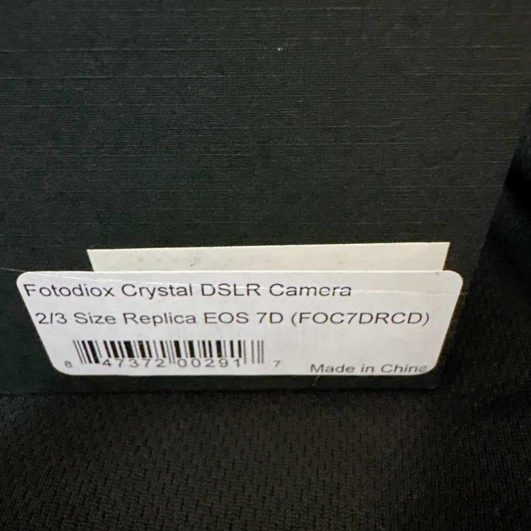 希少 クリスタル カメラ DSLR 2/3 EOS 7D オブジェ 置き物