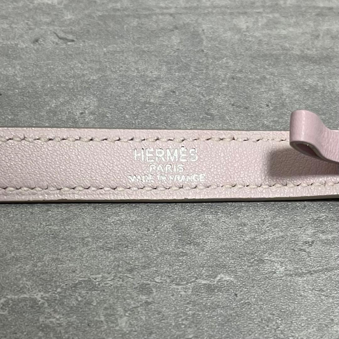 未使用級✨ 希少 HERMES エルメス レザー ベルト ピンク