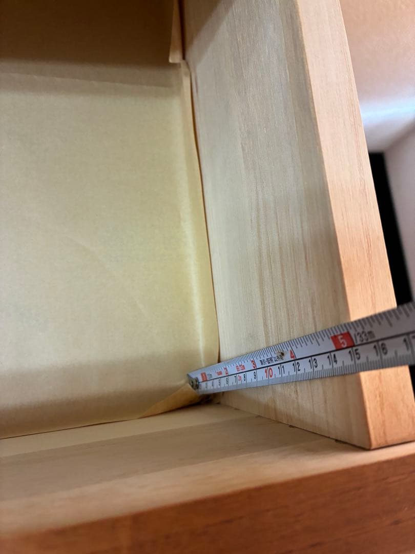 木製チェスト 7段 ブラウン