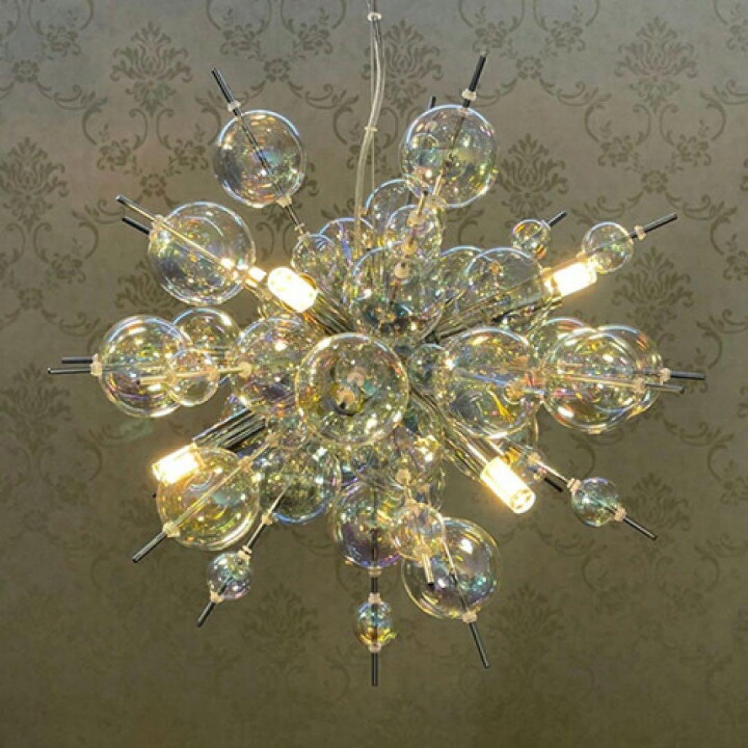 バブルシャンデリア　シルバー