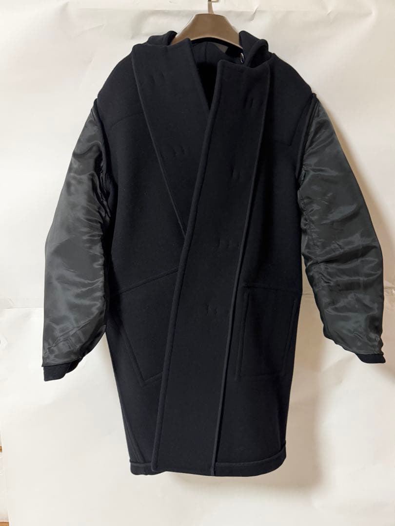 AURALEE (オーラリー) ヘビーメルトンダッフルコート ブラック/5