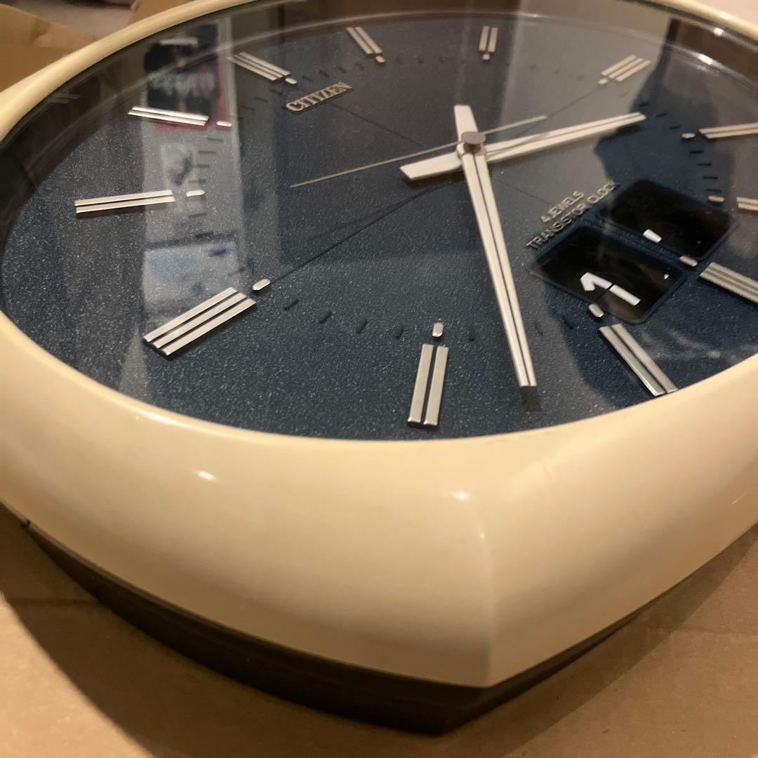 CITIZEN トランジスタ時計 ネイビー 横幅約31cm レトロ　52年前