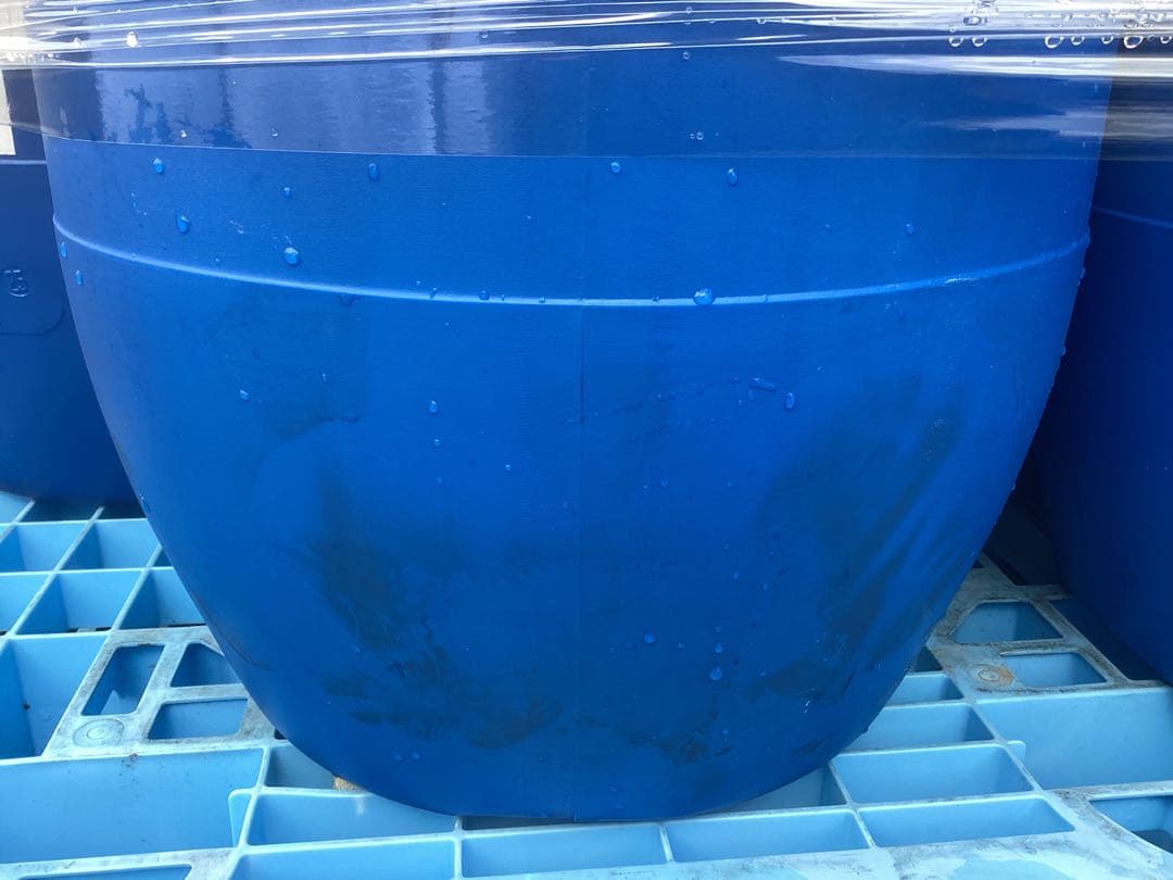 84プラスチックドラム　ポリタンク　オープンタイプ　200ℓ ×4個　引取限定