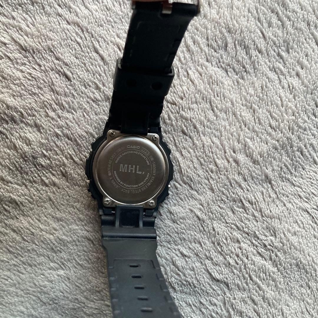 電池新品・美品　G-SHOCK MHL. デジタル腕時計　コラボ　黒×白