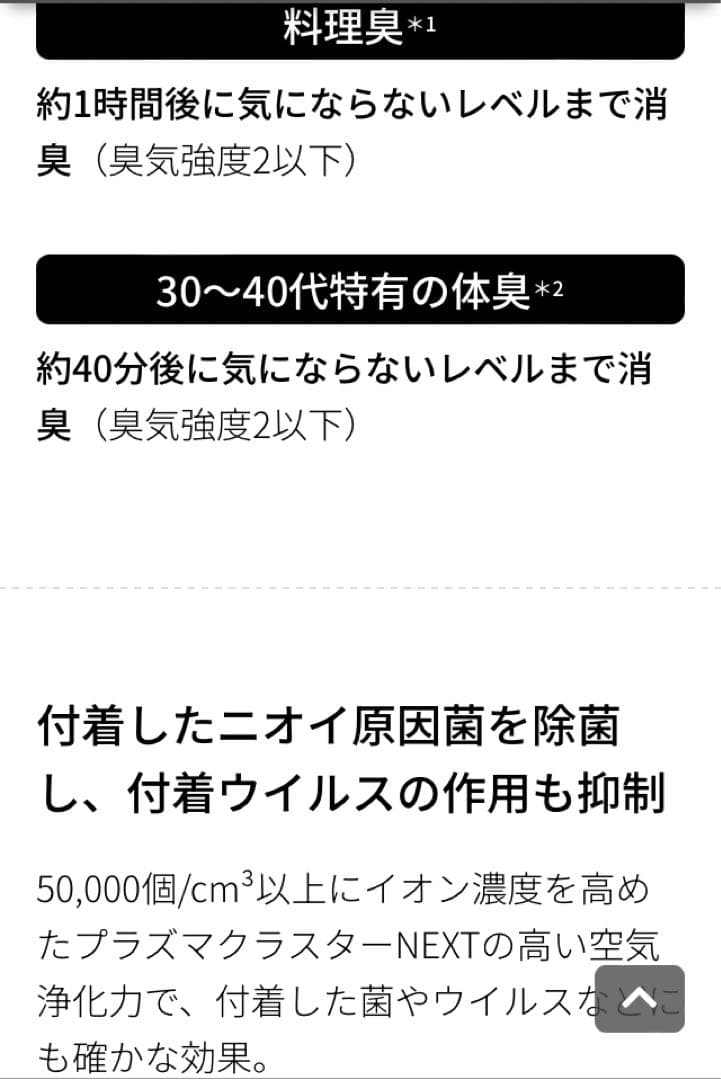 シャープ　プラズマクラスターNEXT DY-S01-W 新品　空気清浄機
