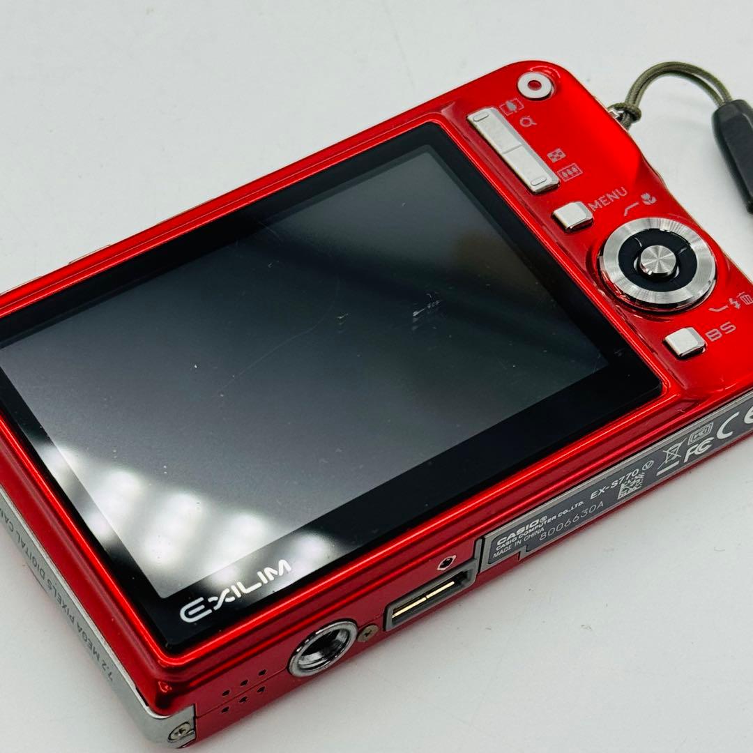 【美品】CASIO EXILIM EX-S770 レッド★希少色・動作確認済み