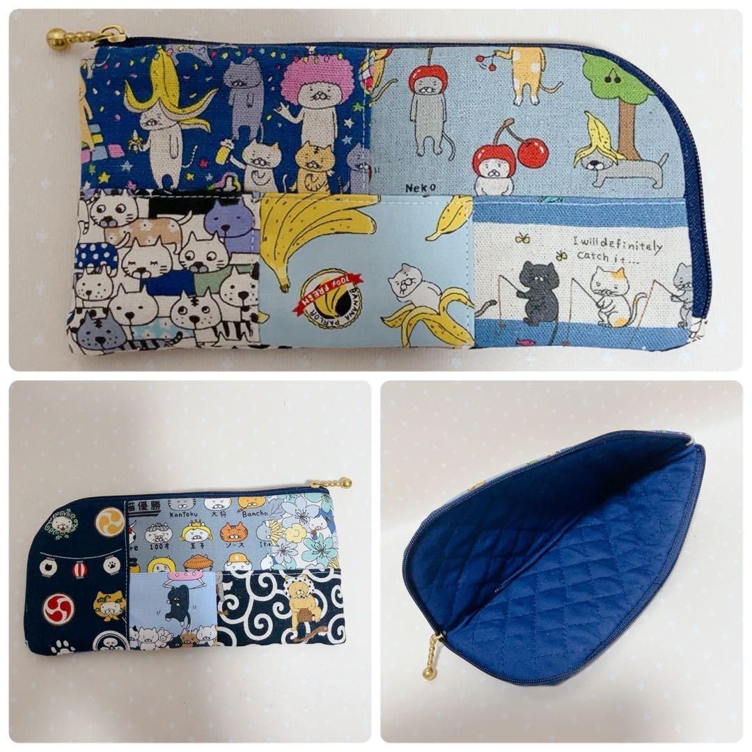 ブチ子。 パッチワークトートバッグ ポーチ