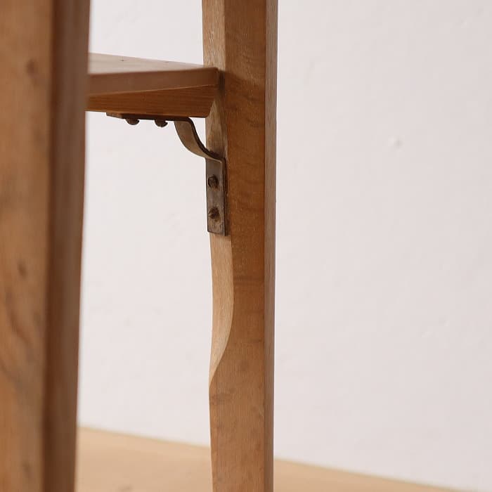 アンティーク ジャパニーズ ヴィンテージ 丸テーブル 寄木 剥離 無垢材