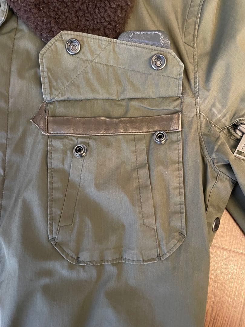 ボア着脱可 定価約11万円 ラルフローレン ブラックレーベル ミリタリーコート