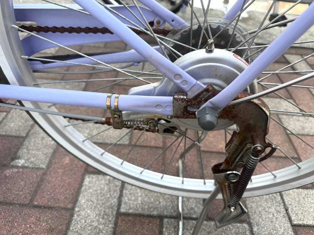 エッセFX 子供用自転車 24インチ　マカロンラベンダー