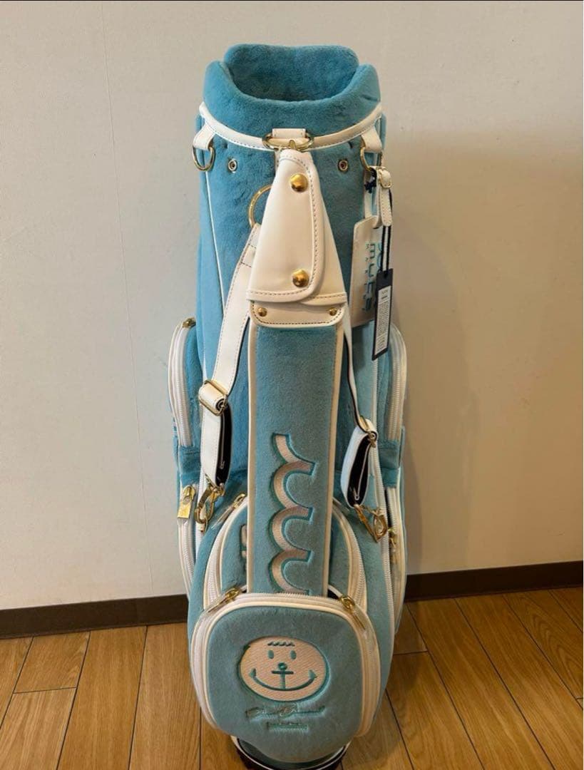 希少色の水色！muta marine ゴルフバッグ 水色