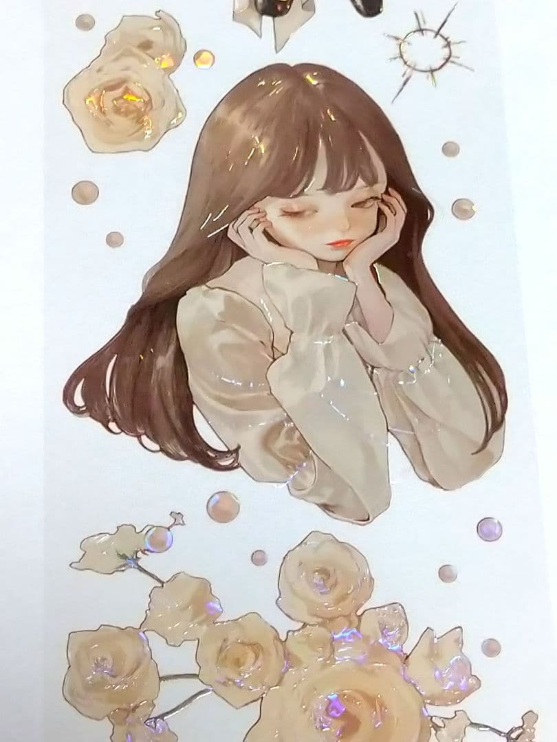 ✩再販✩J943＃失落的奥莉维亚(贝壳光)能猫日记切り売り海外人物マステ