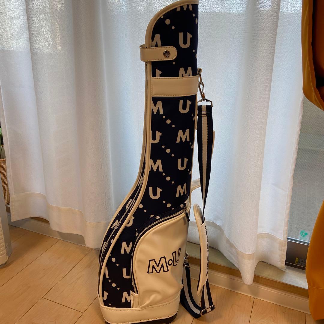 M-U キャディバッグ ネイビー/ホワイト