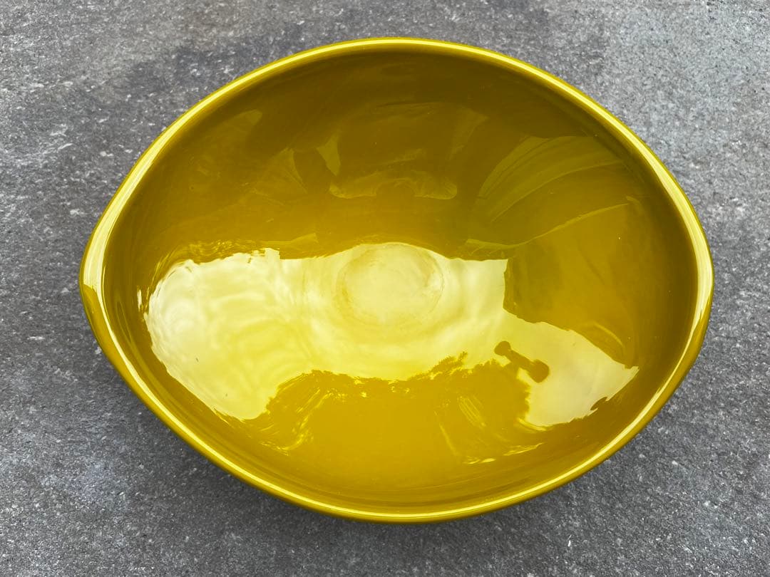 希少　ガラス製　深皿　サラダボール　マルティグラス　廃盤　昭和アンティーク