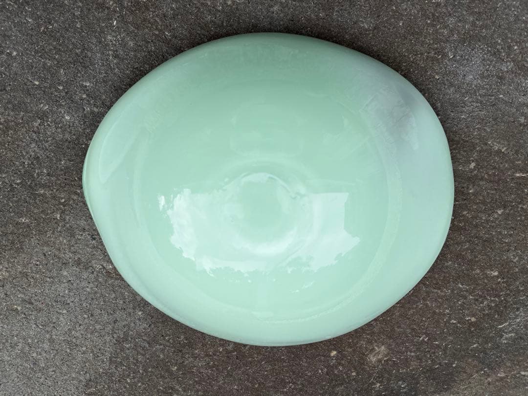 希少　ガラス製　深皿　サラダボール　マルティグラス　廃盤　昭和アンティーク