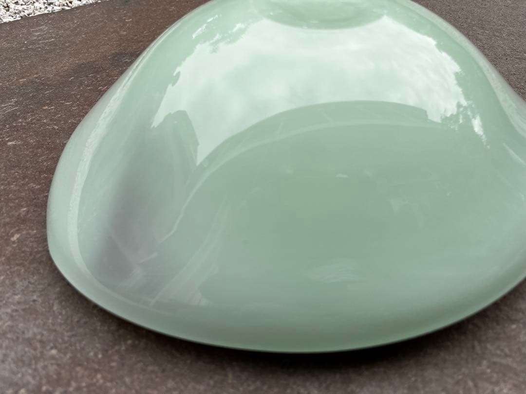 希少　ガラス製　深皿　サラダボール　マルティグラス　廃盤　昭和アンティーク