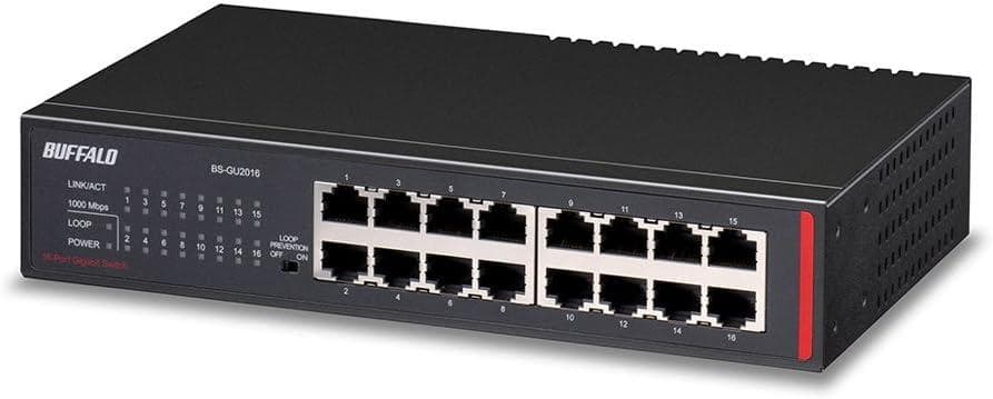 【開封・未使用】 BUFFALO レイヤー2 16ポート アンマネージスイッチ
