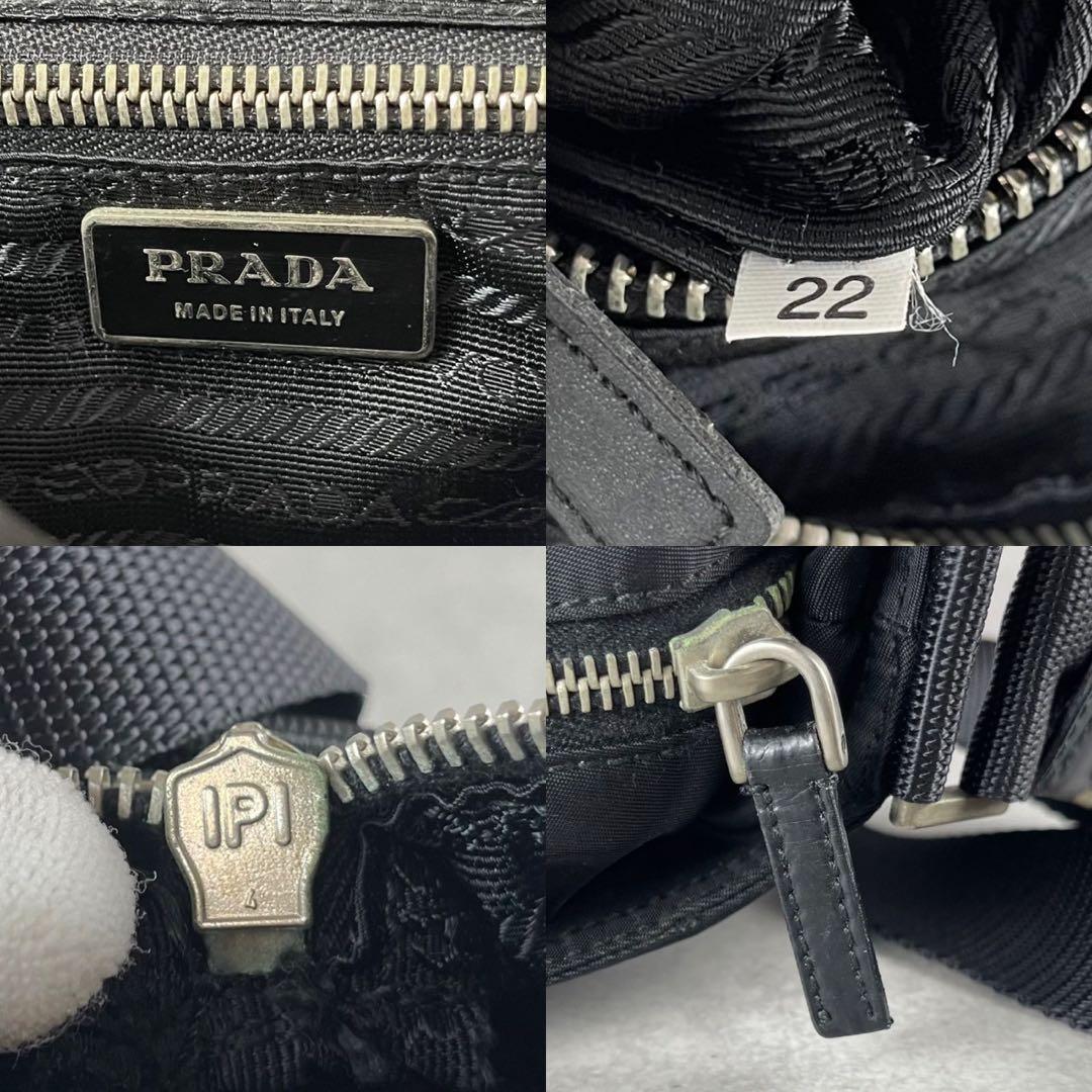 PRADA ショルダーバッグ ナイロン レザー 三角ロゴ プラダ カメラバッグ
