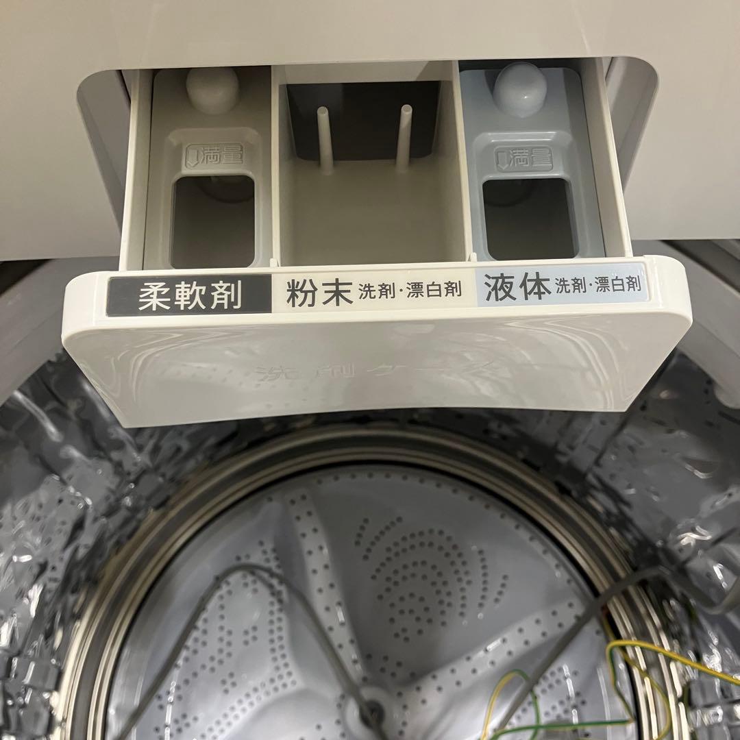 4177 SHARP 洗濯機 ES-GV7K-W ホワイト 白