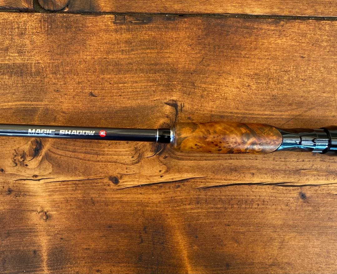 スピニングロッド　S702ML バスロッド　バス釣り　トラウト　ウッドグリップ
