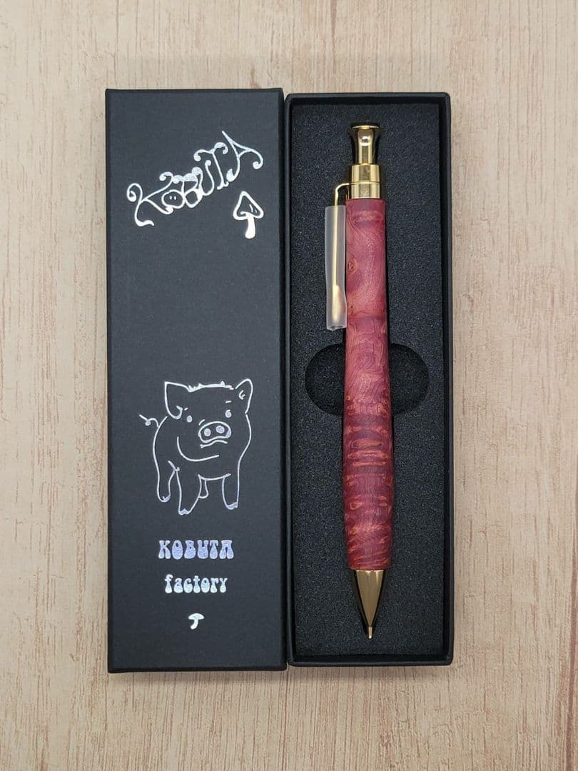 新品　こぶた工房　タクサスフロリニーバール　極上杢　シャープペンシル0.5