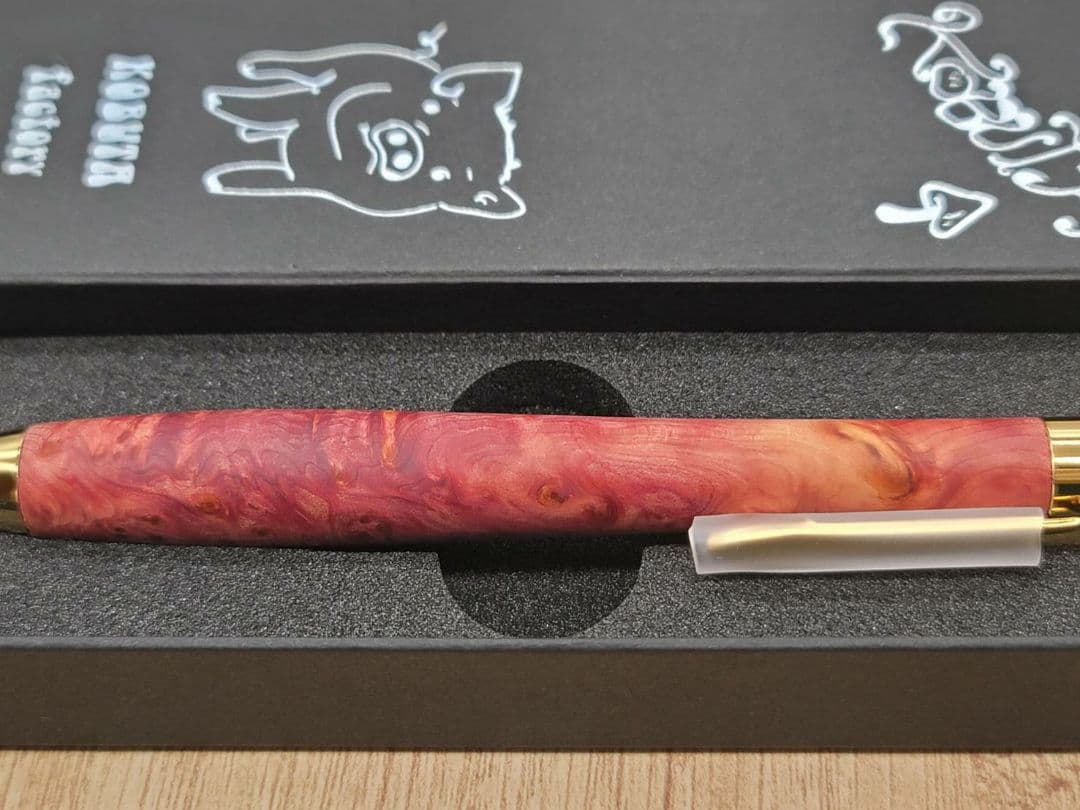 新品　こぶた工房　タクサスフロリニーバール　極上杢　シャープペンシル0.5