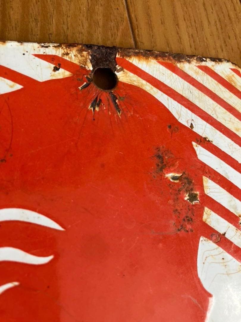 戦前　天下ノ銘酒 白雪　シラユキ 昭和レトロ ホーロー両面看板